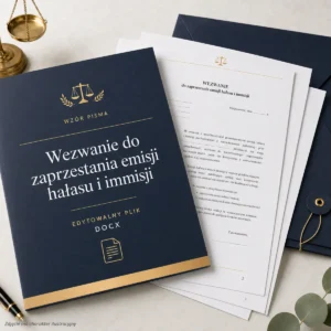 wezwanie do zaprzestania hałasu i immisji