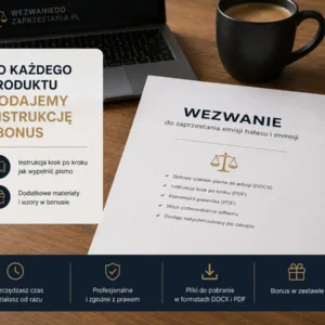 gotowy wzór - wezwanie do zaprzestania emisji hałasu i immisji
